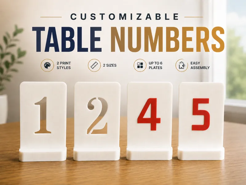 Customizable Table Numbers