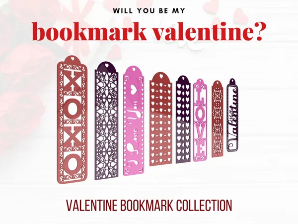 Collection de marque-pages Saint-Valentin