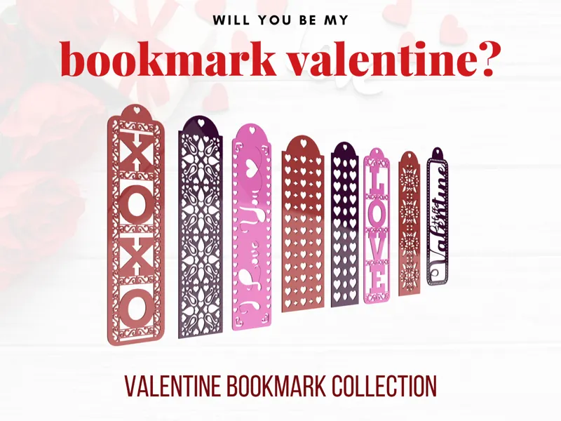 Valentine's Day Bookmark Collection