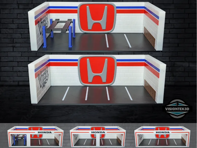 1:64 Scale Garage Diorama - Honda