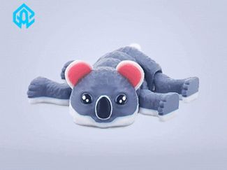 Cute Flexi Koala - 3D Printed Toy & Keychain