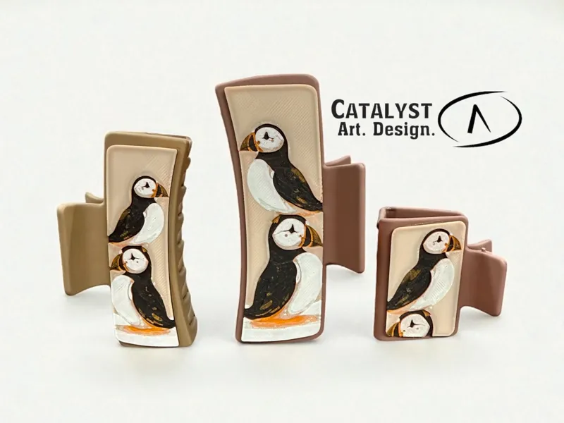 Puffin Decorative Hair Clip Plate Personal