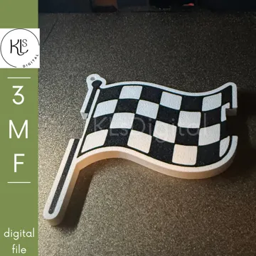 Accesorio para sujetar ligas de cabello: Checkered Flag Hair Tie Holder — vista de referencia 3