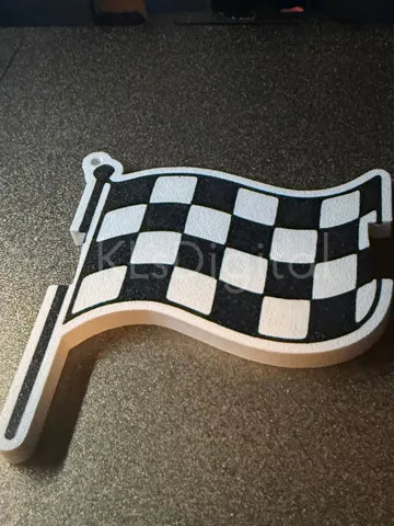 Accesorio para sujetar ligas de cabello: Checkered Flag Hair Tie Holder — vista de referencia 2