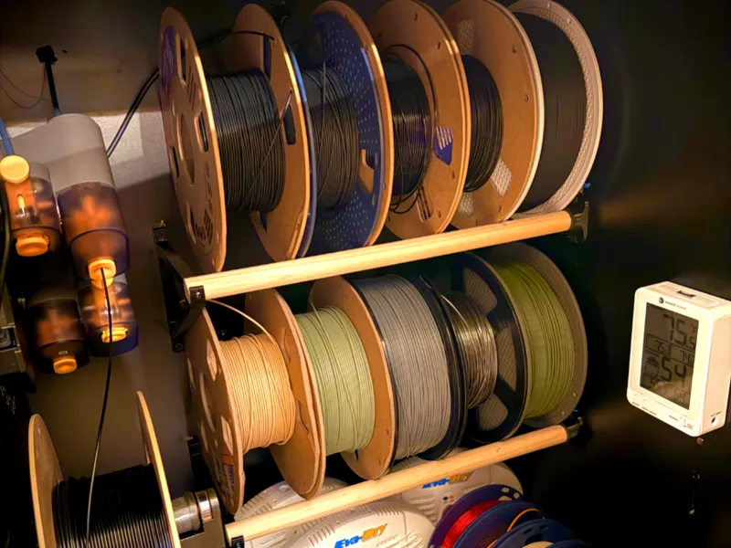 Cabinet Filament Spool Rack - Quick Print