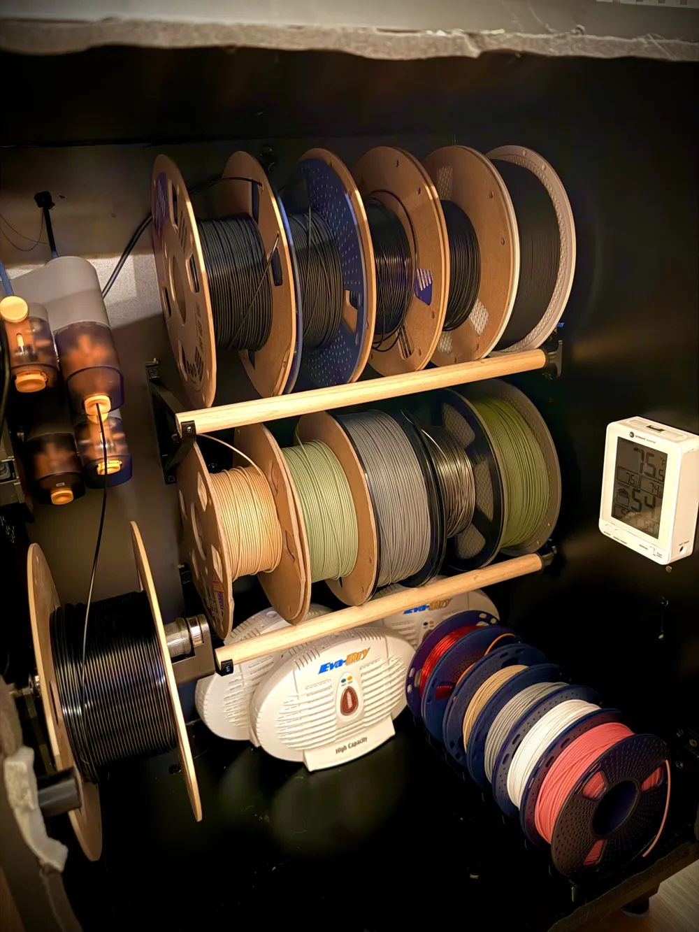 Cabinet Filament Spool Rack - Quick Print - Free 3D Print Model ...