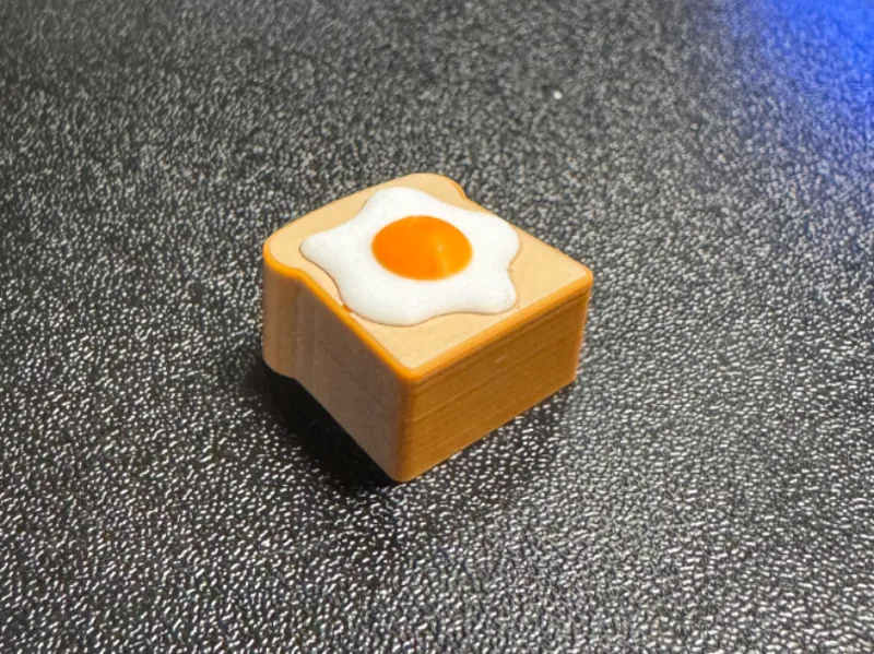 Egg on toast keycap for cherry mx 