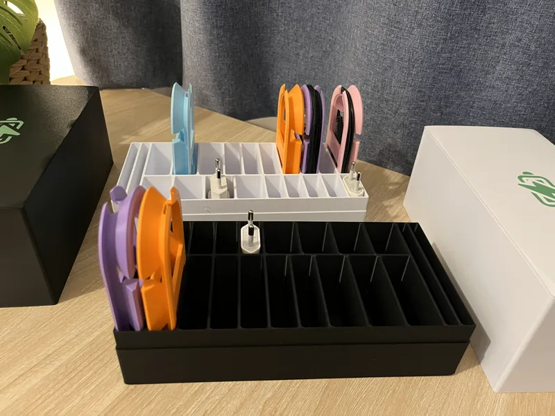 Cable & Charger Storage Box with Winders