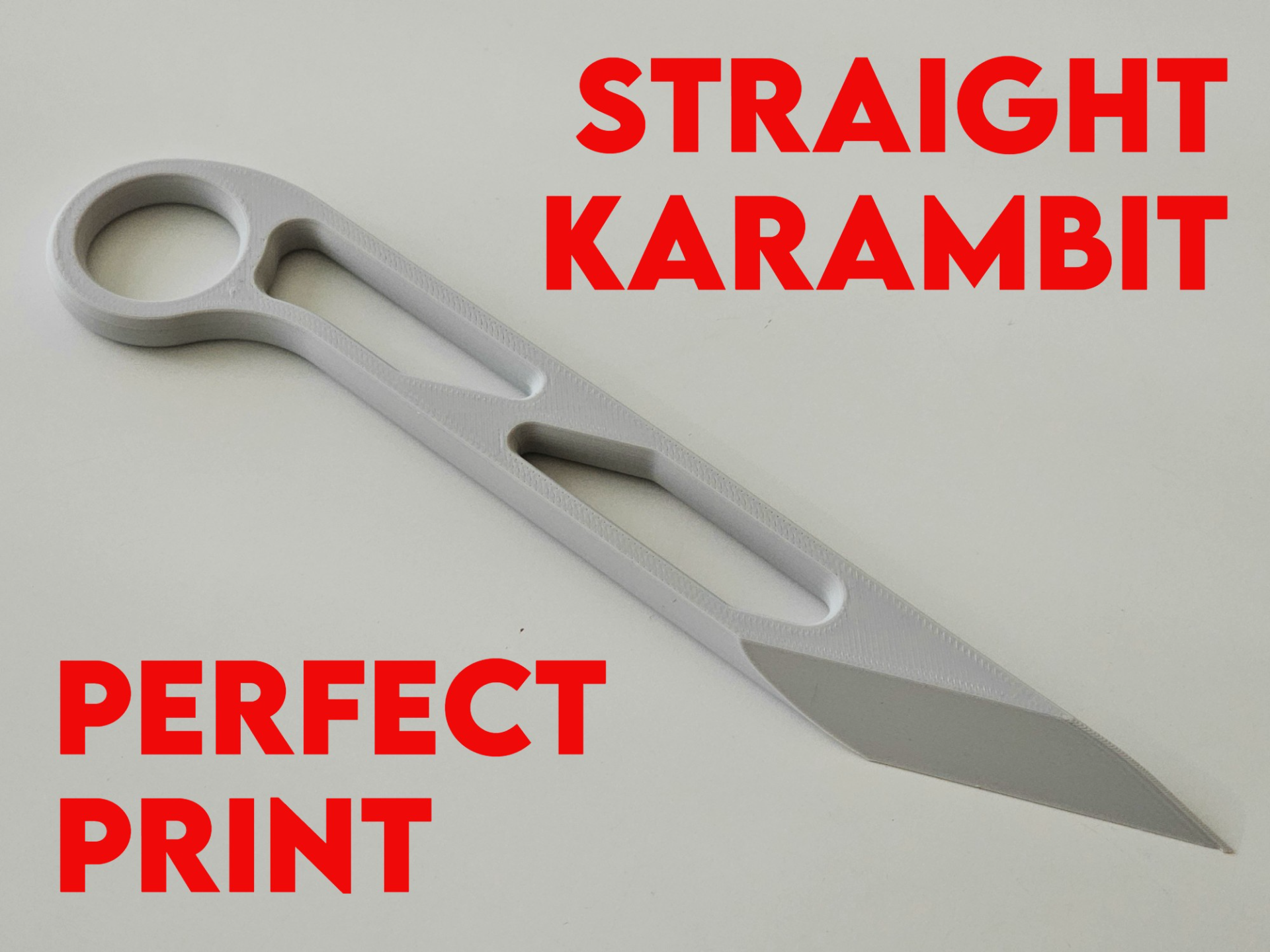Miniatura 1 do modelo 3D Straight Karambit
