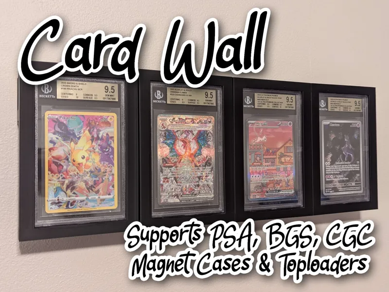 Card Wall : Modular Card Mount PSA, BGS, CGC,&more