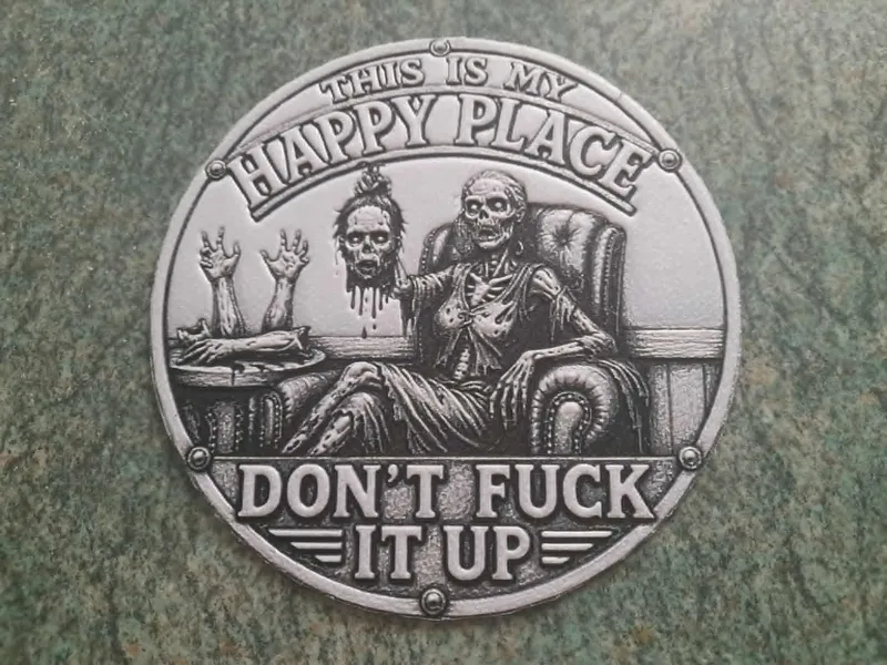 female zombie happy place