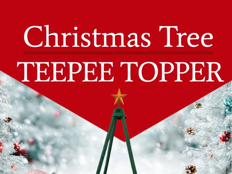 Christmas Tree Teepee Topper