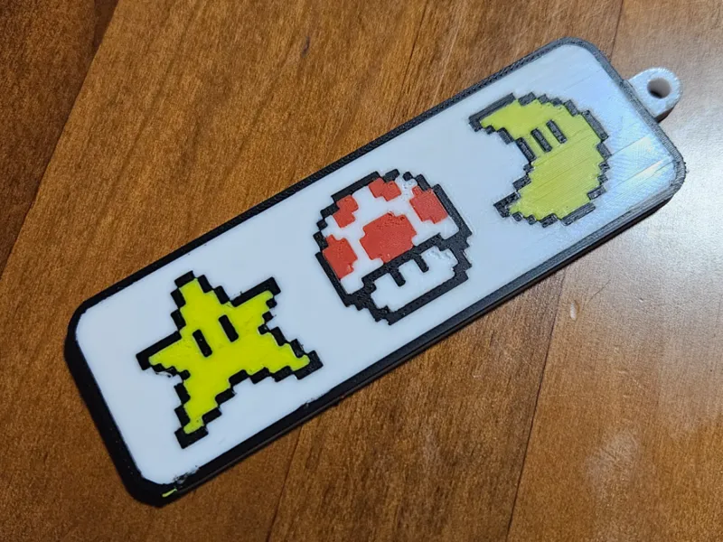 Mario PowerUp Keychain