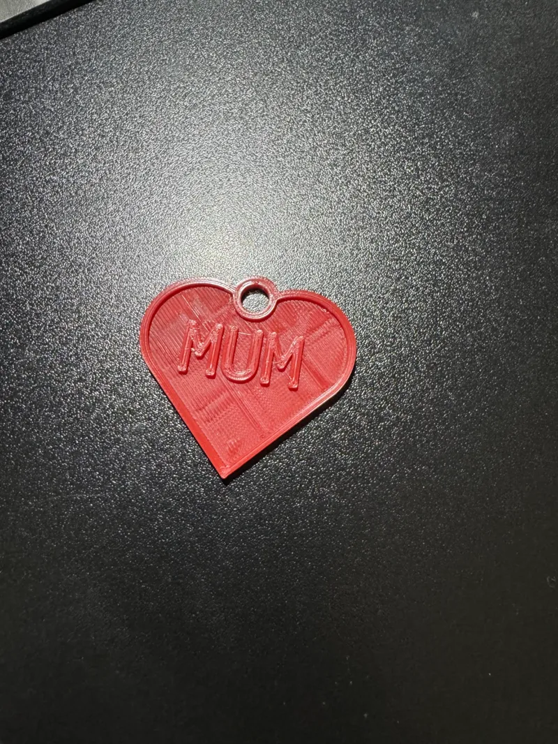 mother's day key chain heart 