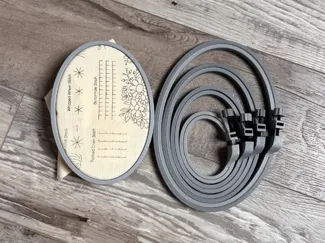 Screw-Free Edge Embroidery Hoop: No snag 4 sizes