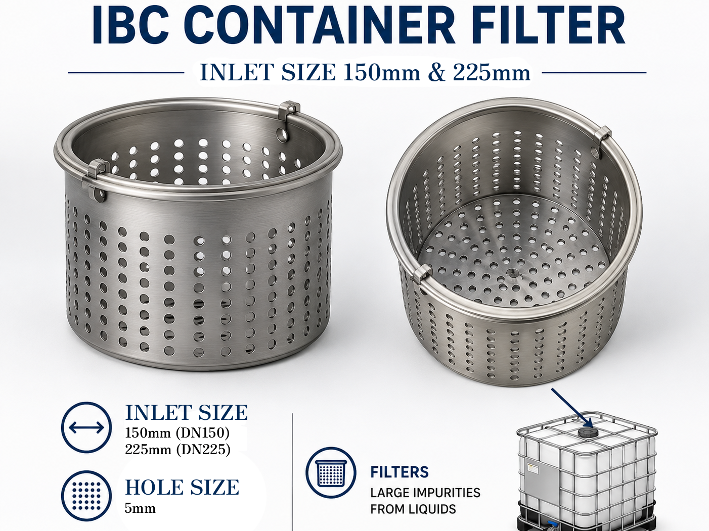 IBC Container Inlet Filter (DN150 & DN225)