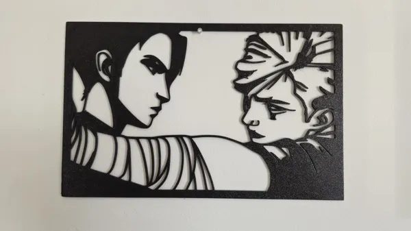 Caitlyn et Vi — déco murale Arcane