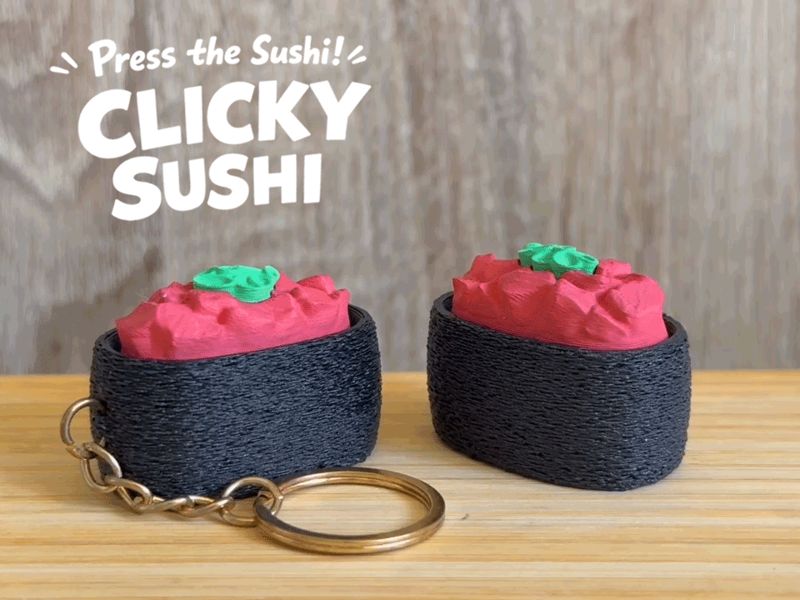 Clicky Sushi – Diced Tuna Gunkan Fidget Toy