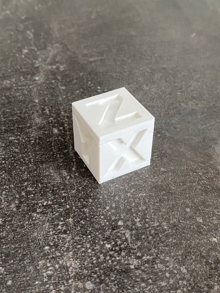 XYZ cube calibrate test 25x25x25mm - Free 3D Print Model - MakerWorld