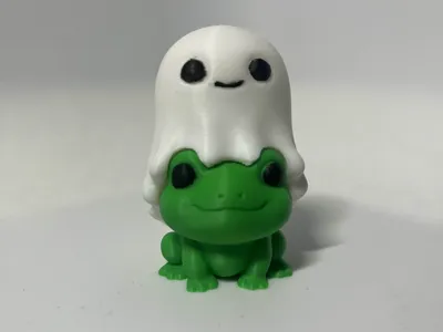 Ghost on a Frog - Multipart + Magnet Version