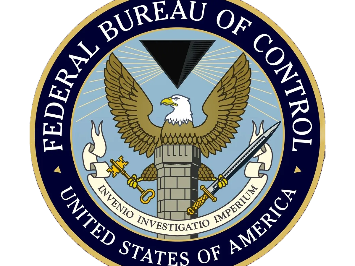 Médaillon mural Federal Bureau of Control