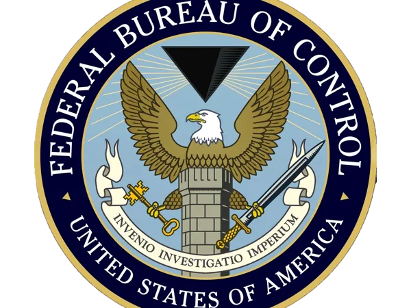 Médaillon mural Federal Bureau of Control