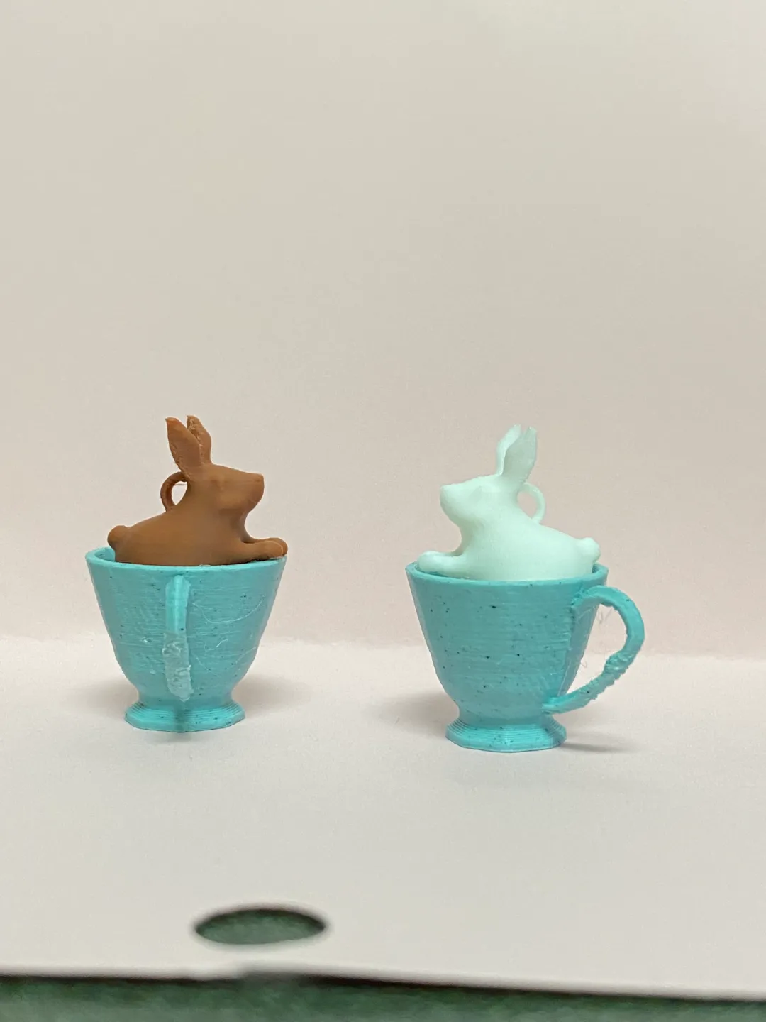 Bunny in Teacup Earrings (AMS) view 2