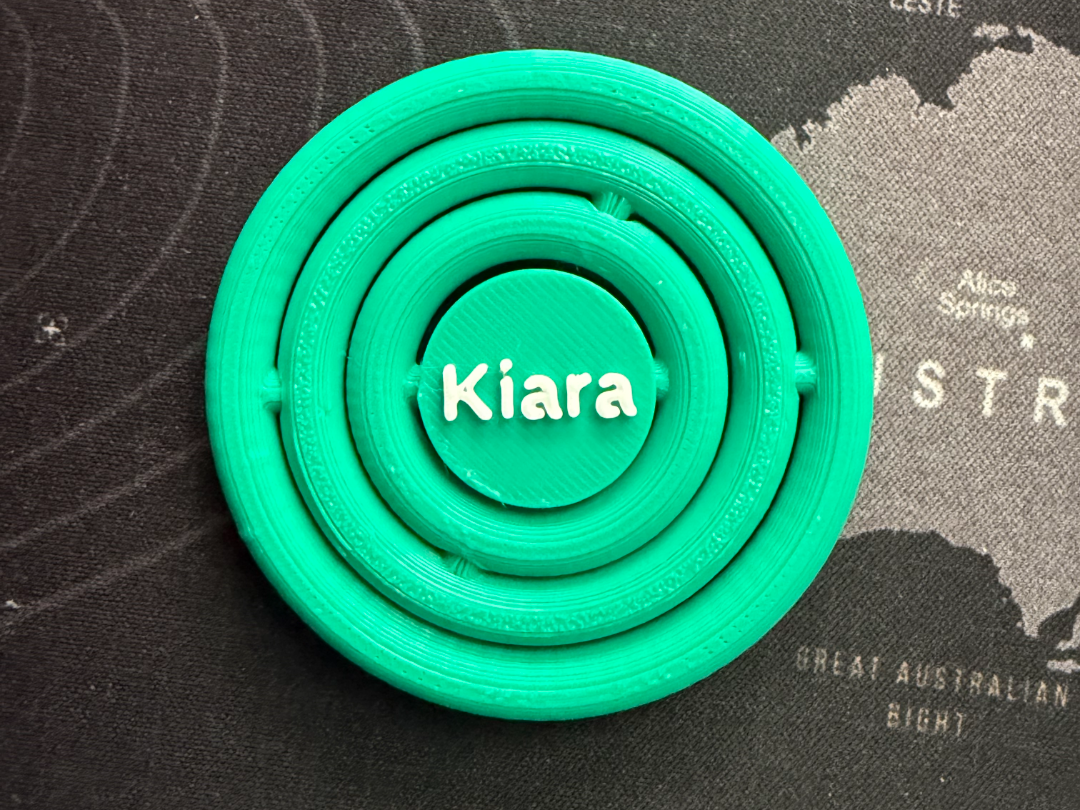 Orbit — Customizable Name Gyro Fidget