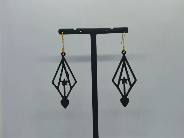 Aretes Lanzas del Corazón
