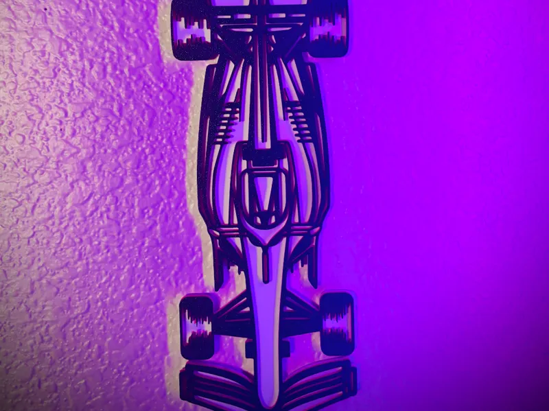 F1 Car Wall Art (Base Layer)