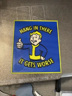 Vault Boy „Hang in There“ ნიშანი thumbnail 3