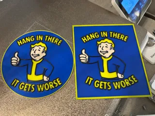 Vault Boy „Hang in There“ ნიშანი thumbnail 1