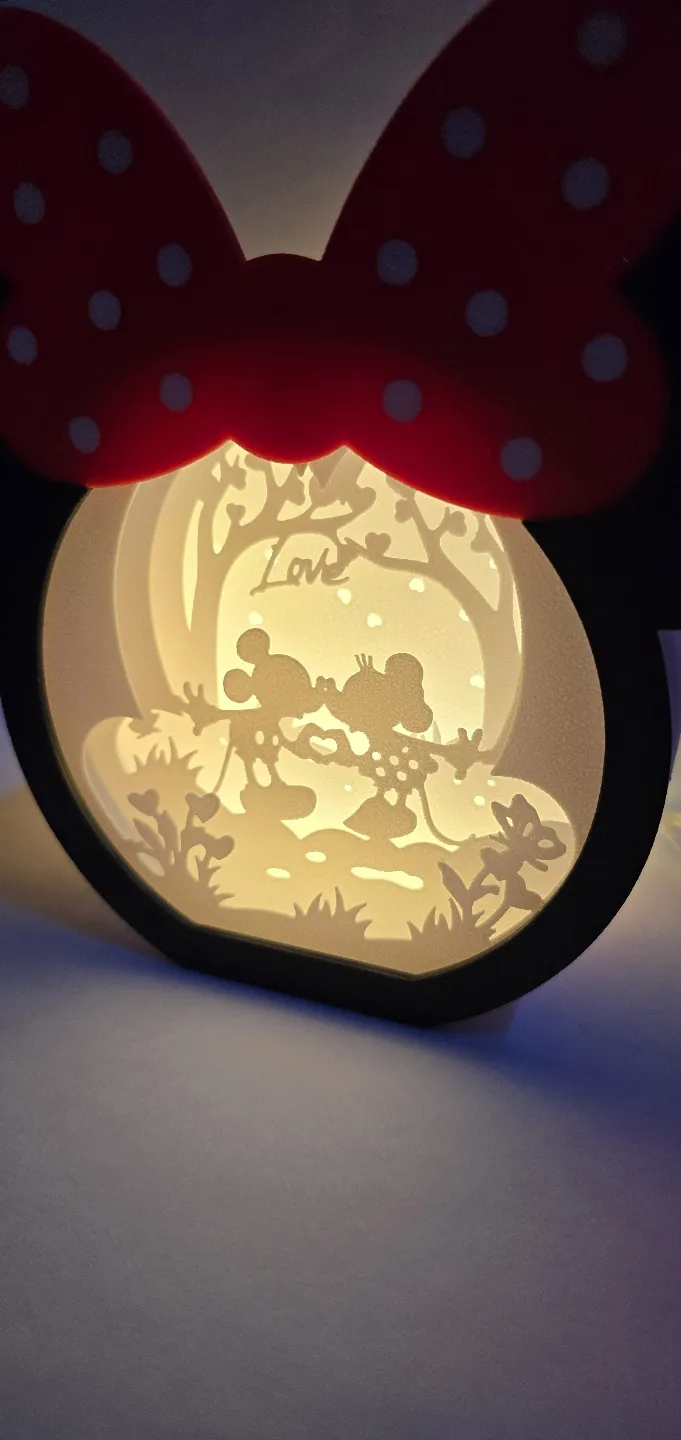 Minnie Mouse Lightbox Lamp view 2