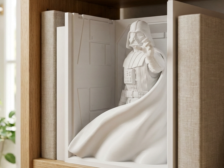 Darth Vader Book Nook – Sci-Fi Shelf Insert