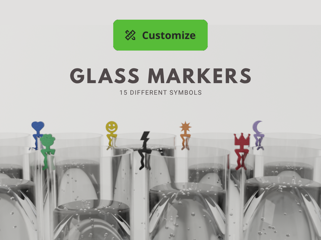 Drink Markers - Universal Glass Clip