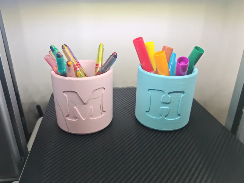 Letter Pen Pot