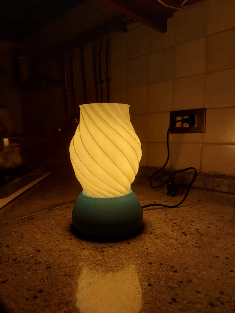 spiral lamp