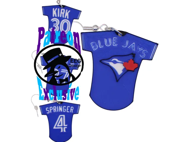 Blue Jay Jersey Earrings