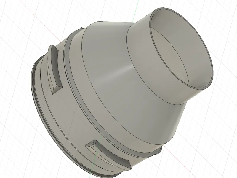 H2D外排风扇60mm风管适配器