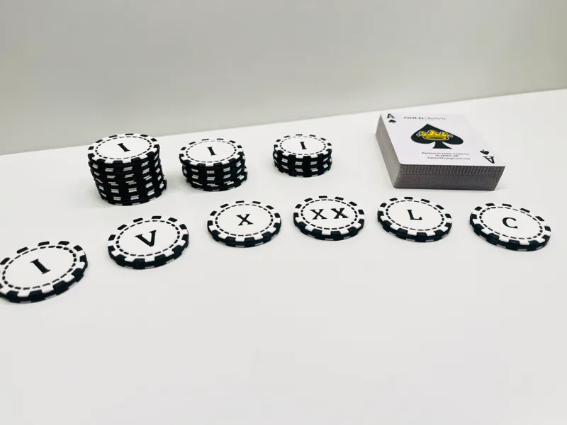 Poker chips with roman numerals NO AMS!!!