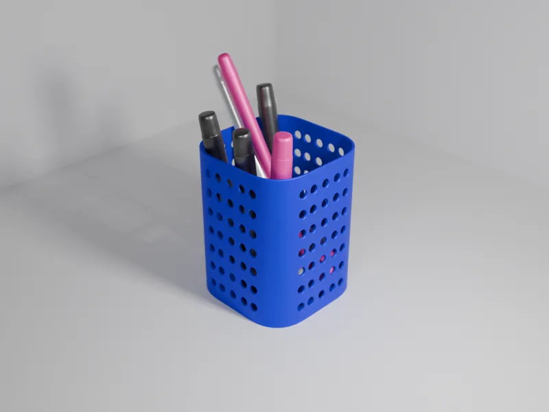 Perforated Pen Holder