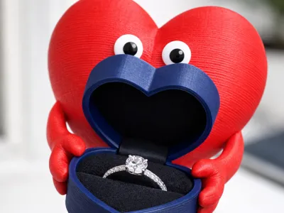 Valentine's Day heart for a ring
