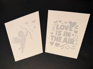 Cupid & Love is in the Air Panels Festive Lamppost