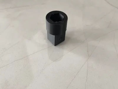 10 mm hex to 1/2" socket interface adapter