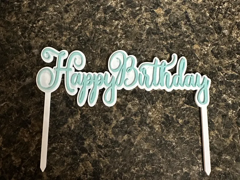 BIRTHDAY CAKE TOPPER