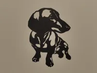 Silhouette murale teckel — photo 2