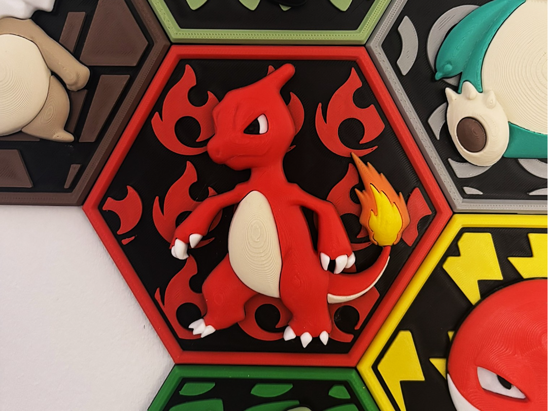 HexaDex-Charmeleon Pokemon - 3D printed Other Miniatures, in stock in India