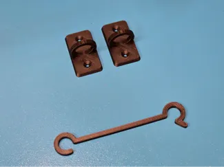 Parametric customizable door holder catch w. hook 