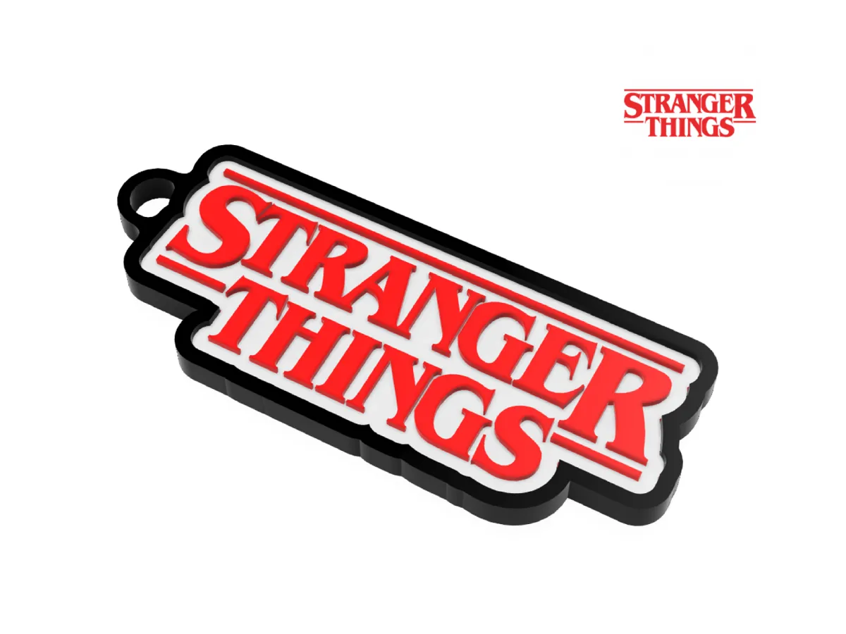 Regalo ornamentale da collezione con portachiavi dal design speciale Stranger Things