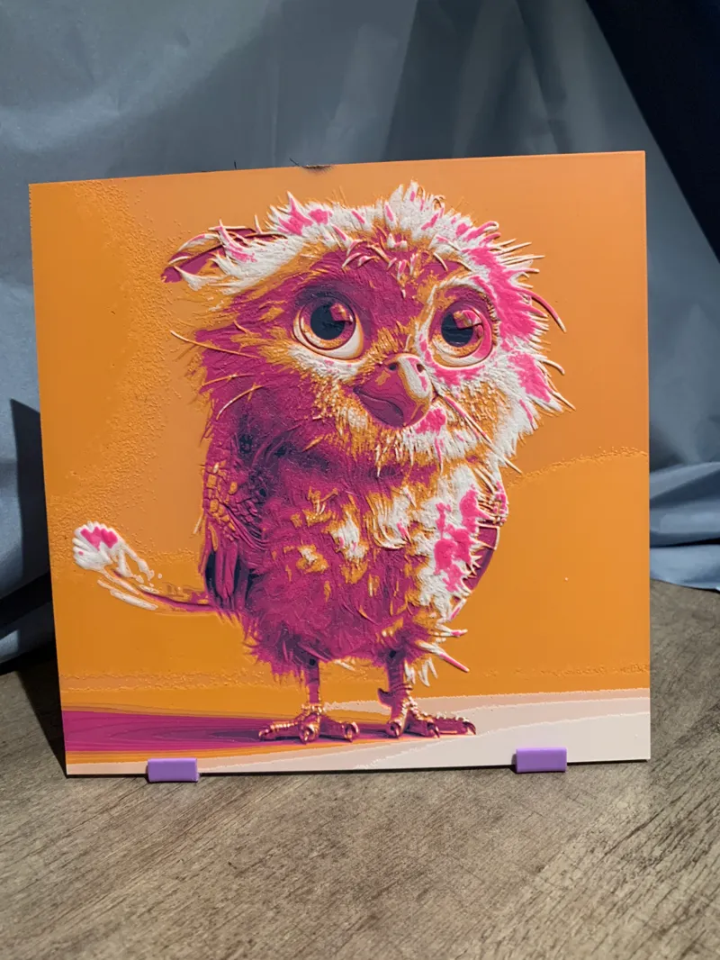 Cute fantasy bird (HueForge)